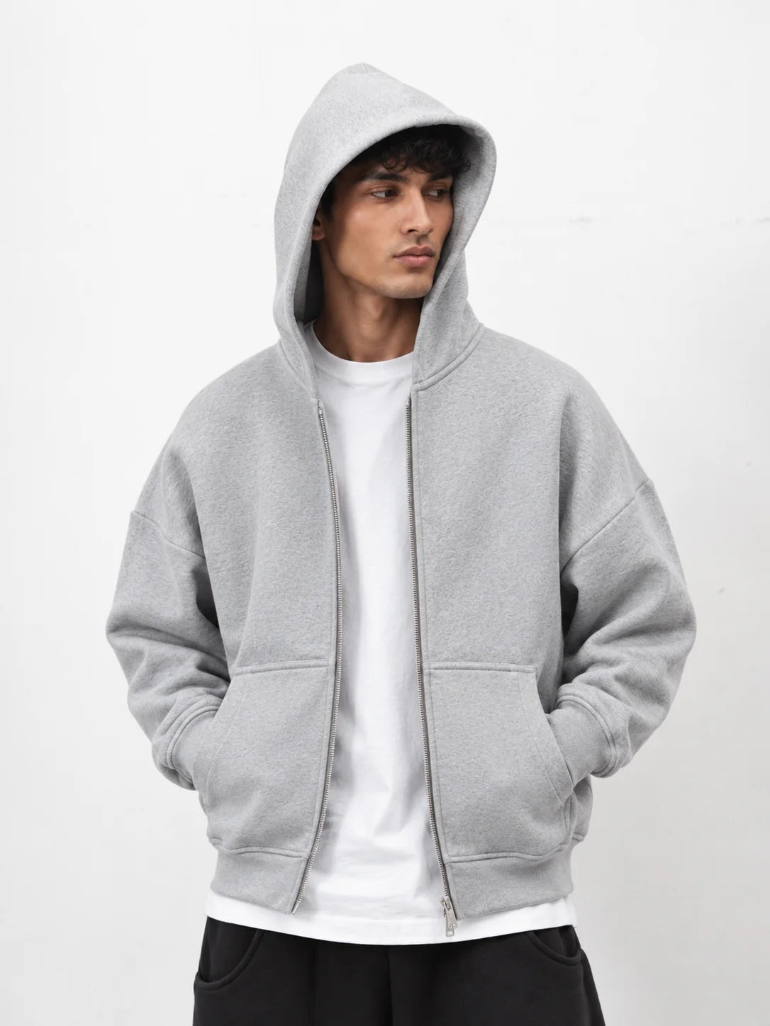 Reverse Zipper Hoodie-5