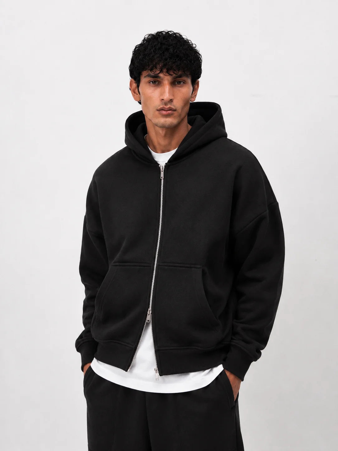 Reverse Zipper Hoodie-4