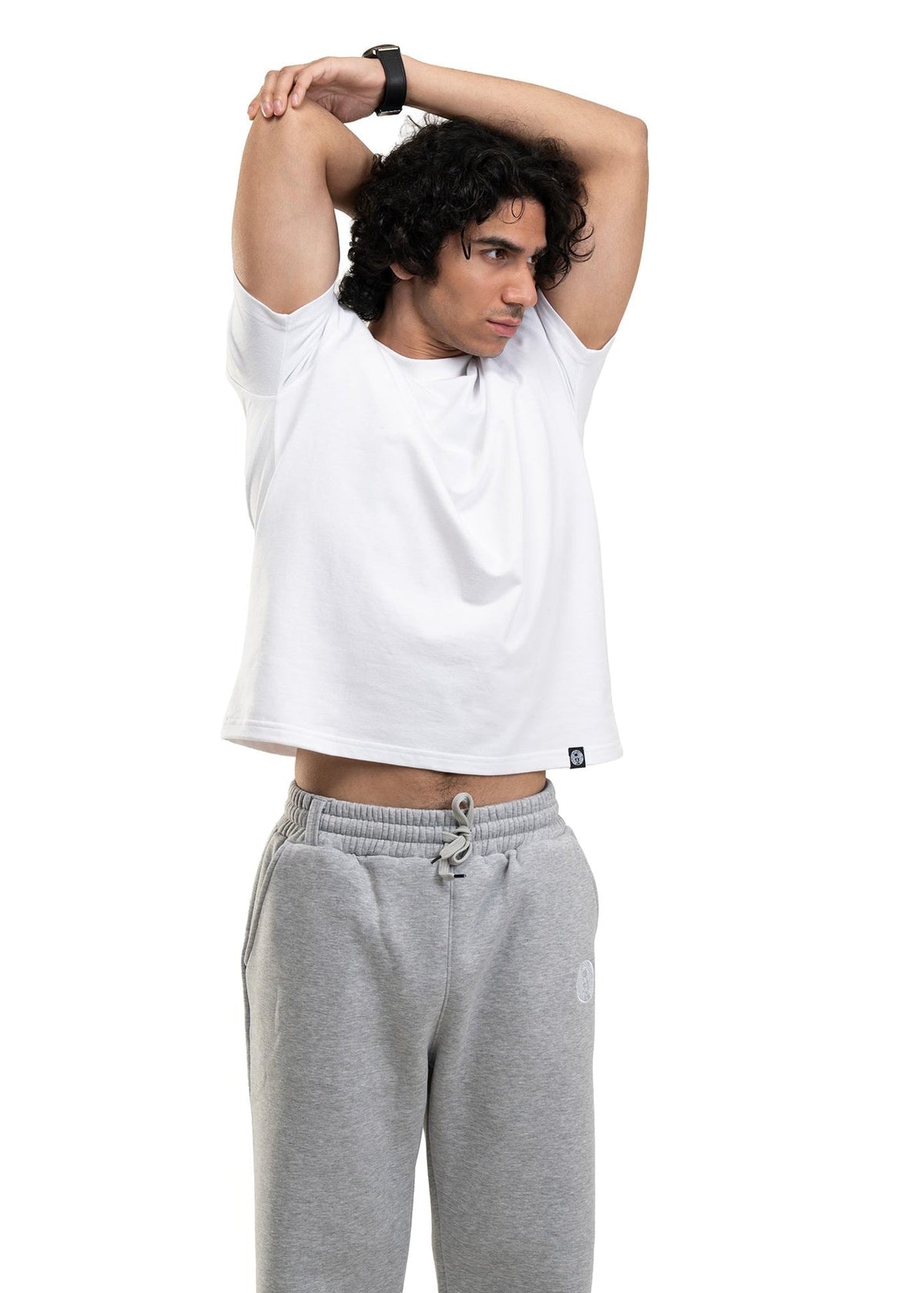 REGULAR CROPPED TEE - WHITE-6
