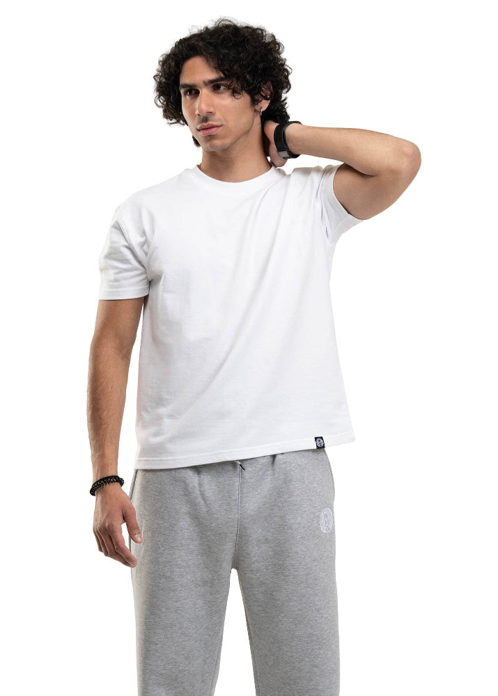 REGULAR CROPPED TEE - WHITE-3